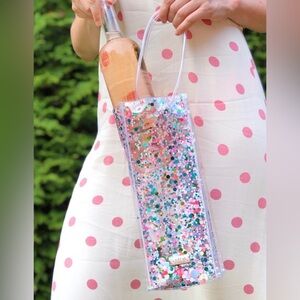 NWT Packed Party Confetti Wine Tote Bag